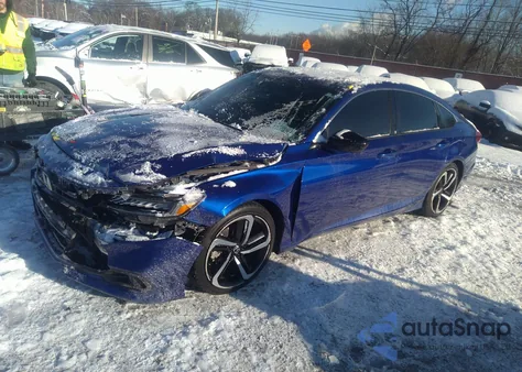 2021 Honda Accord Sport из США, поврежденный, VIN 1HGCV1F35MA109304